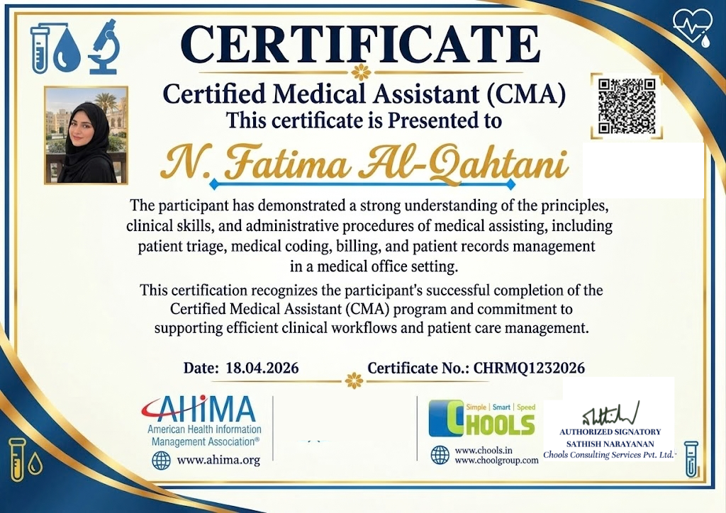 Healthcare and Pharma Program Certificate